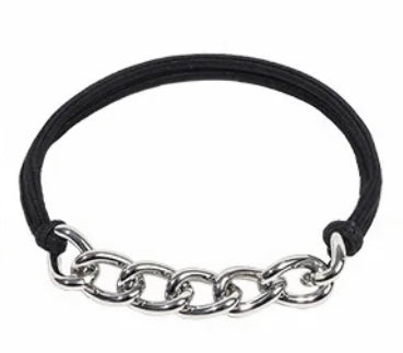 Black and Silver Chain Hair Tie/Bracelet